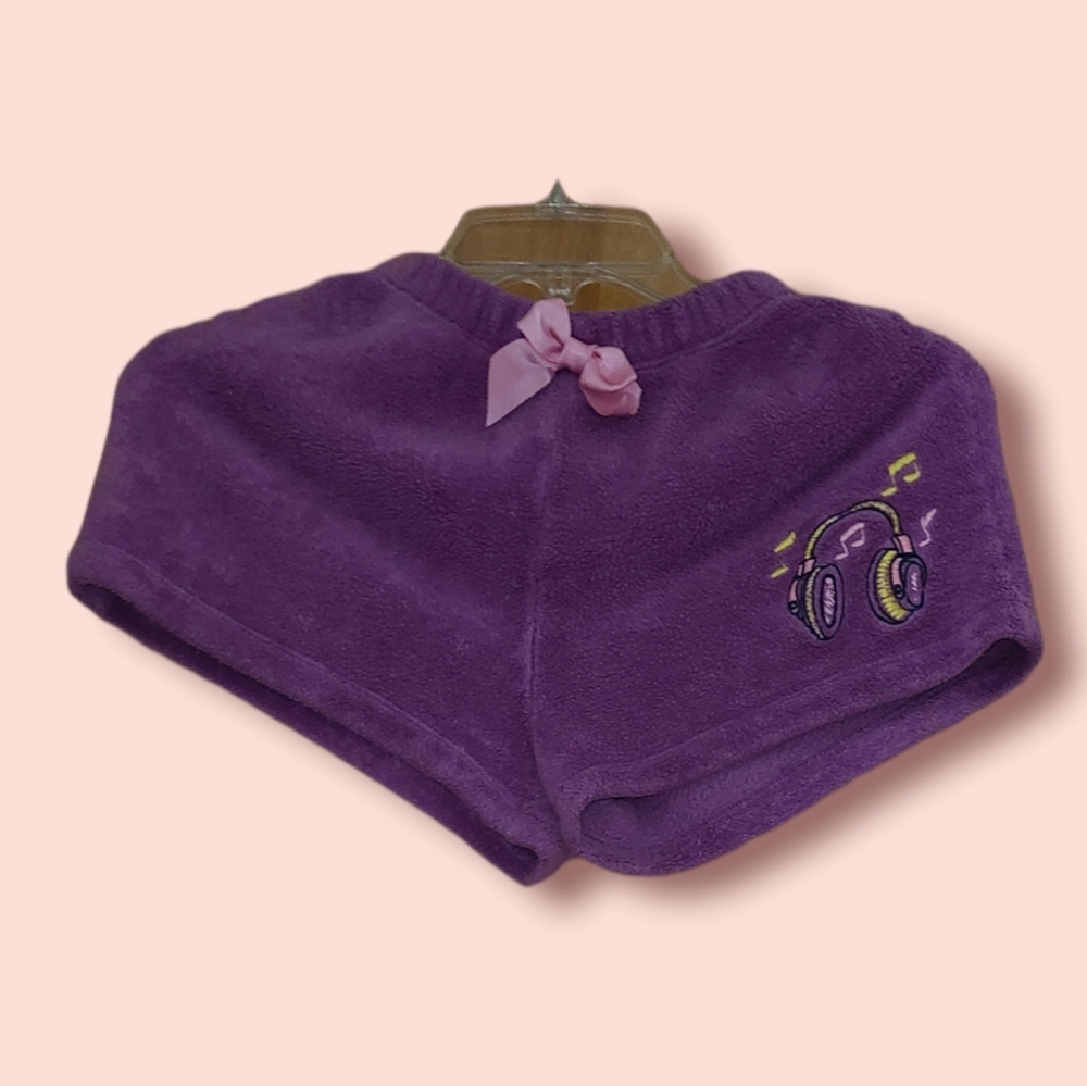 Komar Kids Girls Music Style With Bow Purple Short Pants Medium